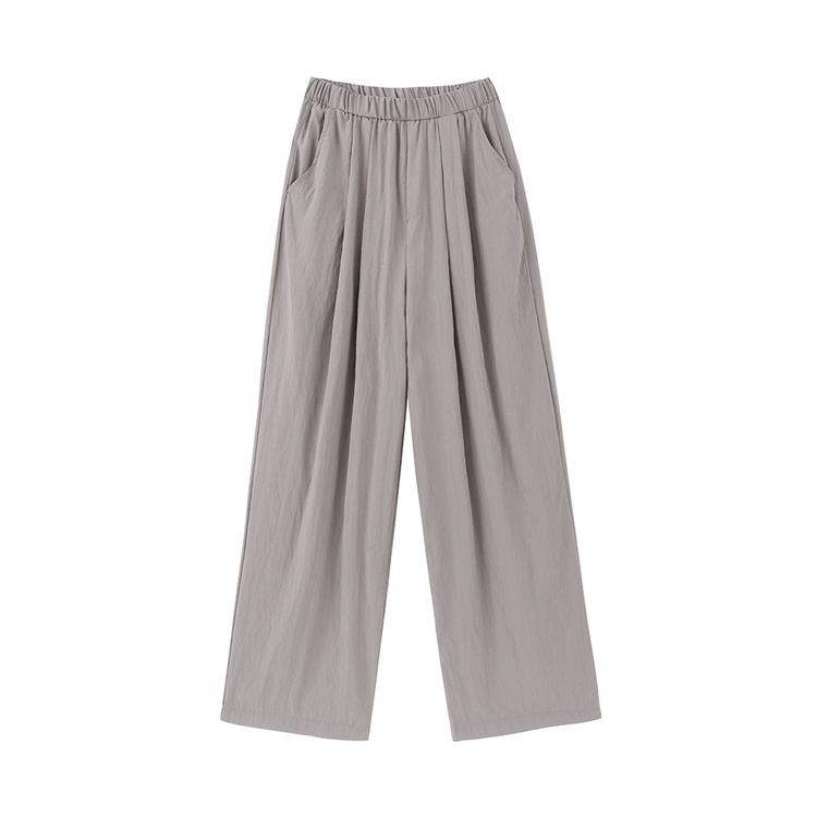 Red Menggantungkan mengepel lantai lurus kasual celana wanita musim panas baru retro sempit versi lebar kaki celana longgar celana ramping
