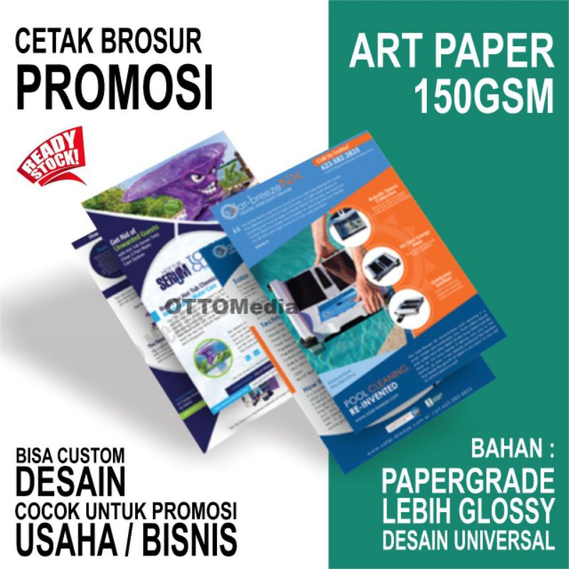 

CETAK BROSUR / PAMFLET A4 ARTPAPER CUSTOM MURAH