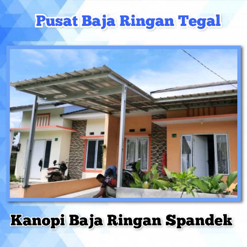 Kanopi Baja Ringan Tegal Atap Spandek (Brebes Tegal Pemalang)