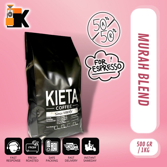 

TERLARIS Biji Kopi Espresso Blend MURAH 1kg /KOPI EUBE/KOPI KAPAL API/KOPIBUBUK/KOPI ROBUSTA/KOPI