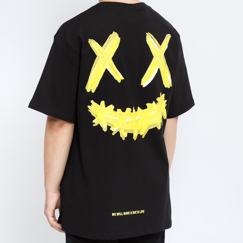 Ricky Is Clown Small Logo Yellow Black Tee