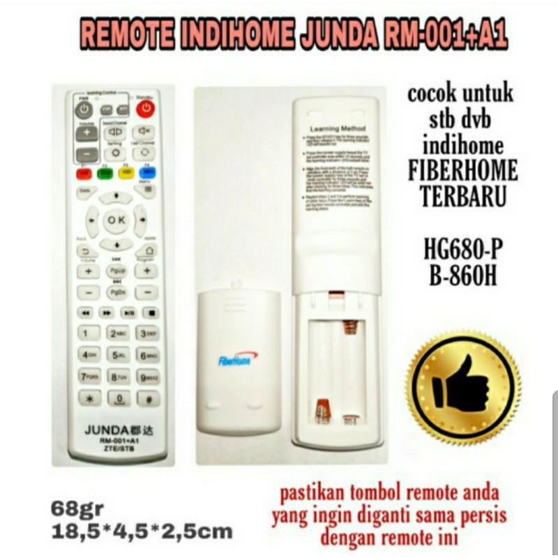 Remot Remote STB HG680 Junda RM -001+A1/Remot Stb Hg680