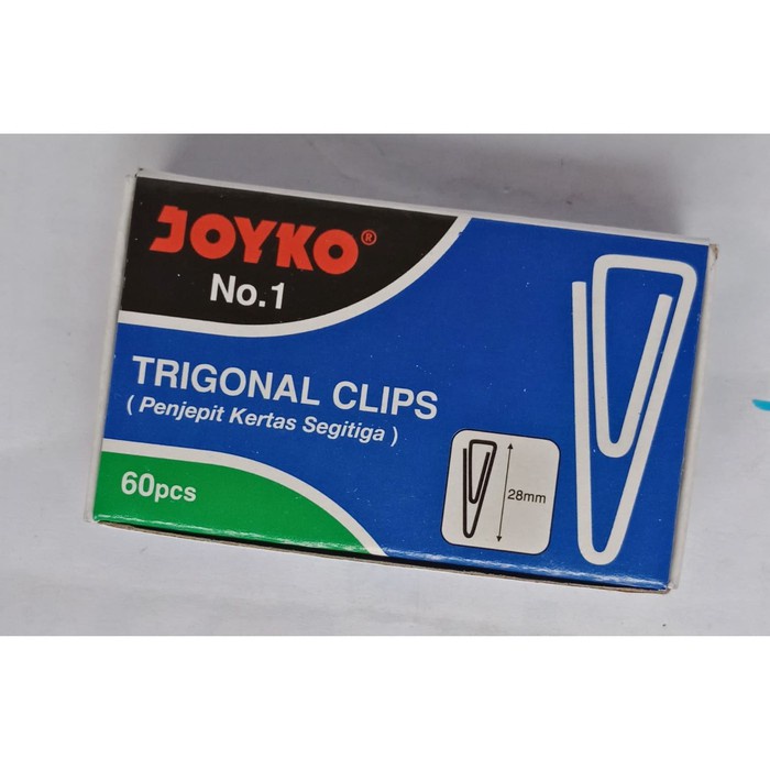 

Paper Clip Joyko No.1 Klip Penjepit Kertas Trigonal-1 box 60 pcs Murah