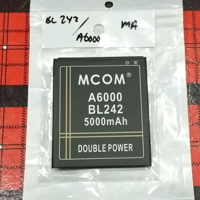 Baterai lenovo a6000 k3 a6010 a2020 BL242 BL259 mcom 5000mah battery