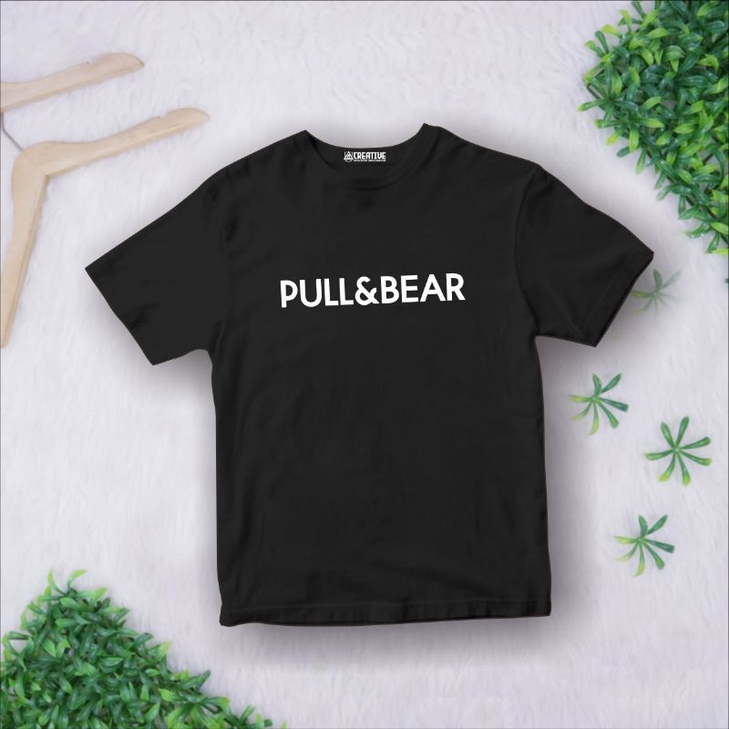 PULL & BEAR Premium Kaos T-Shirt Anak Cowok Cewek 100% Katun