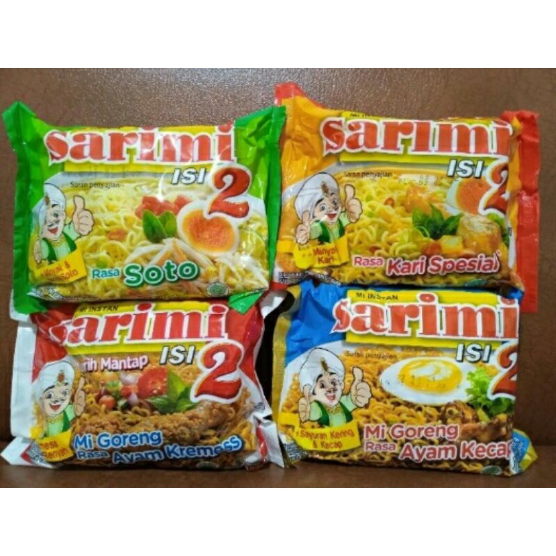 

SARIMI ISI 2/SARIMI 5 BKS ALL VARIANT/MIE INSTANT MURAH/INDOMIE