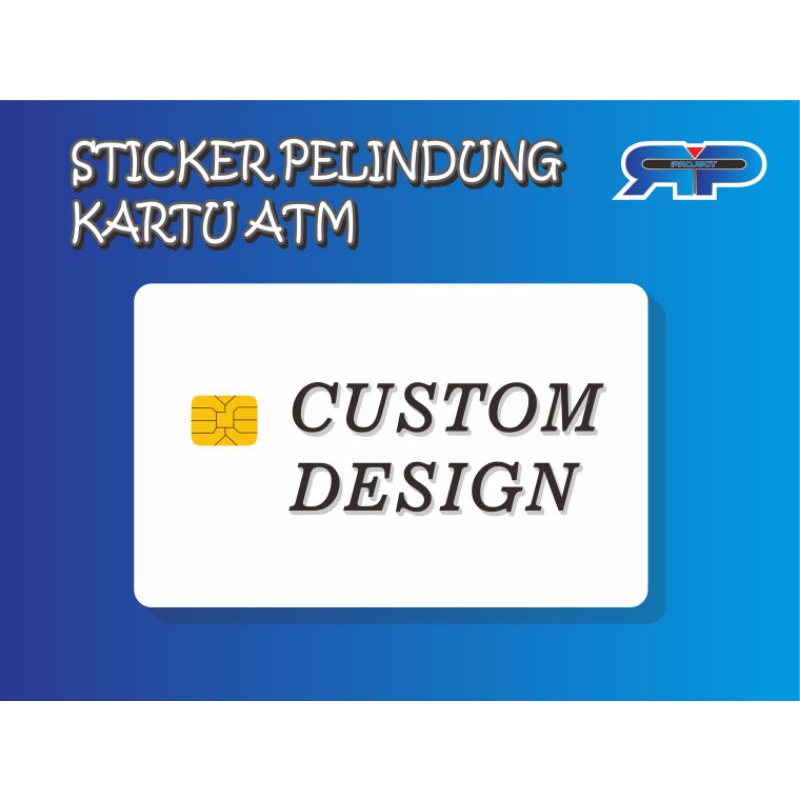 

Sticker skin card pelindung kartu ATM CUSTOM