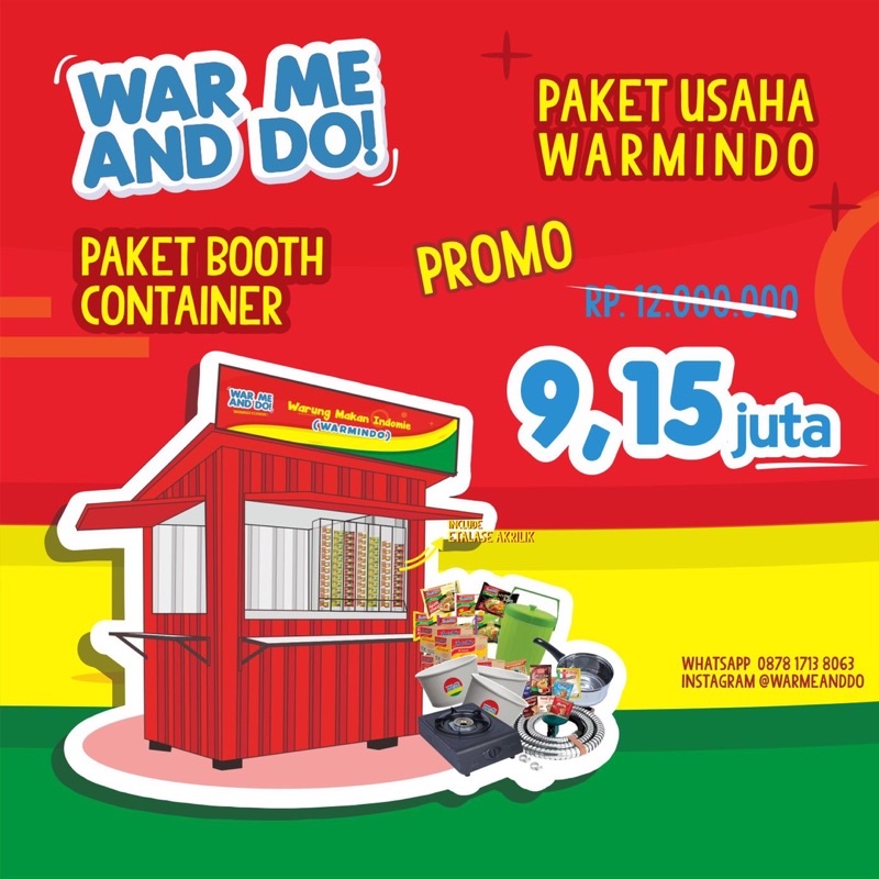 Paket Booth Container Paket Usaha Warmindo Warmeanddo ( Paket Booth Container )