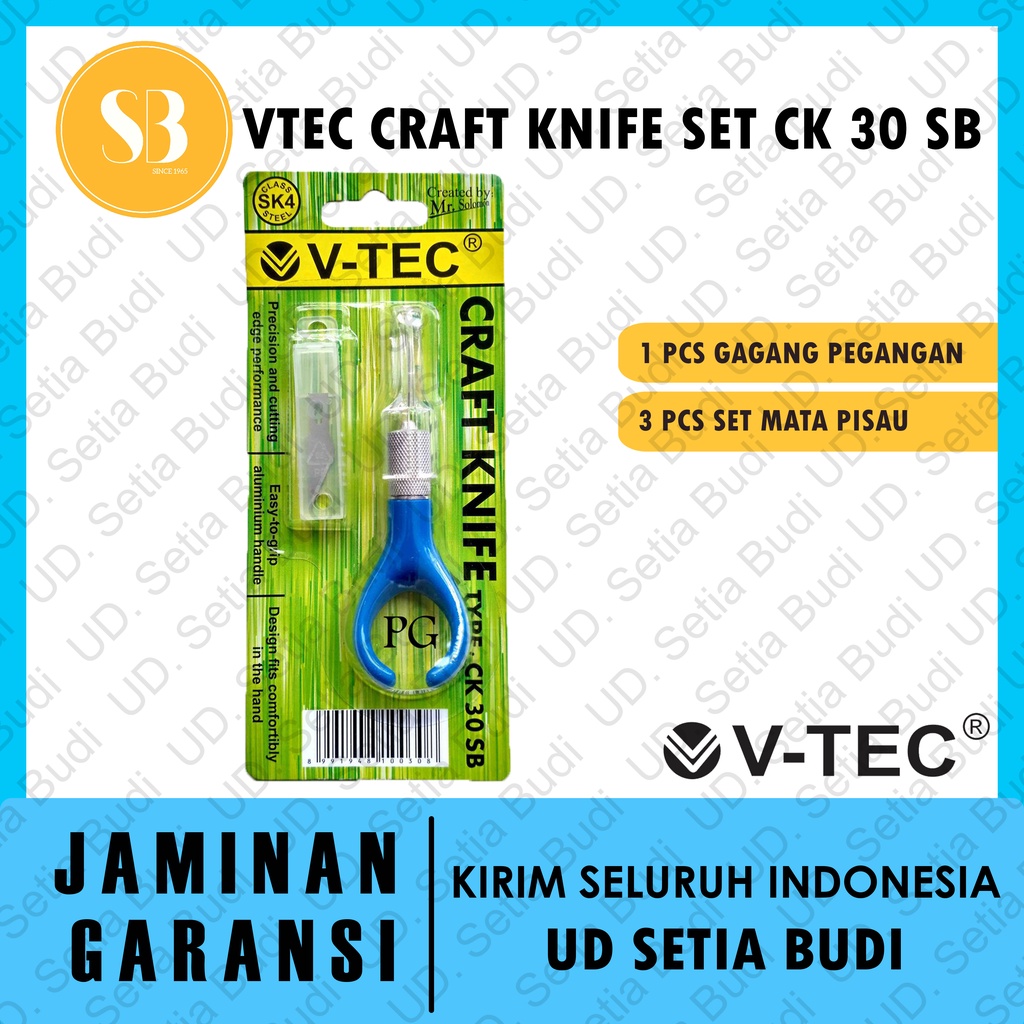 Vtec Craft Knives Set CK 30 SB Pisau Kriya Vtec CK 30SB