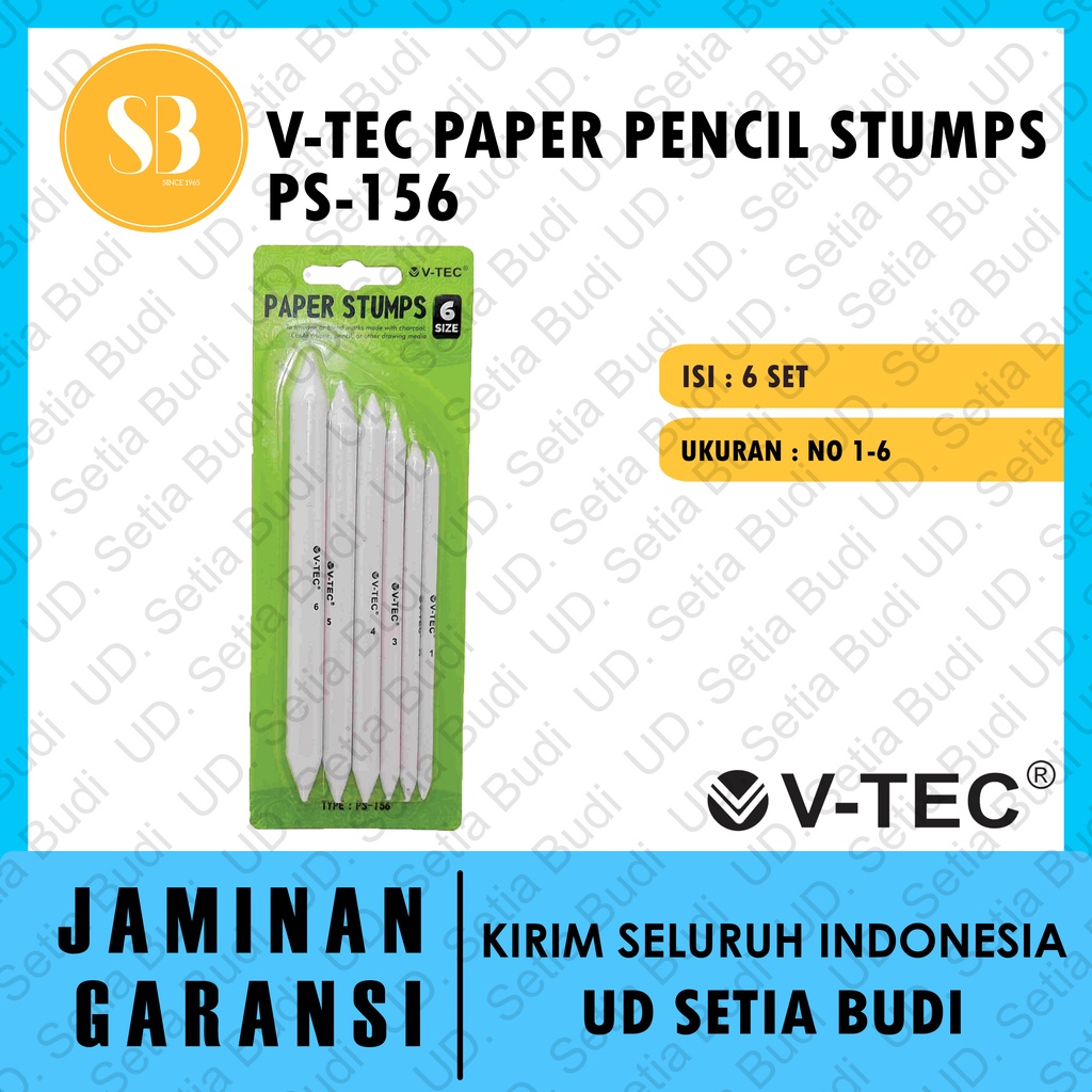 Paper stump V-tec PS-156 / Paper Pencil V-tec Set 6 PS-156