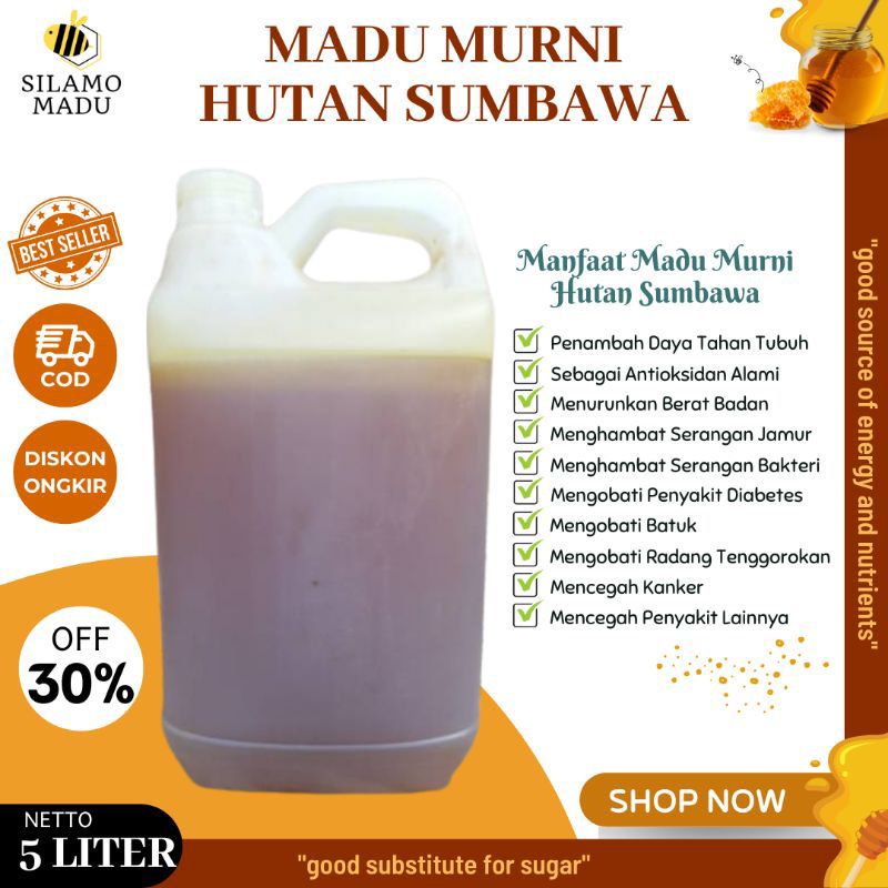 

MADU MURNI HUTAN SUMBAWA 5 LITER