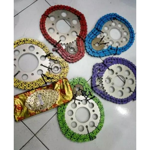 Gear Set Sss Rx King Rantai Warna