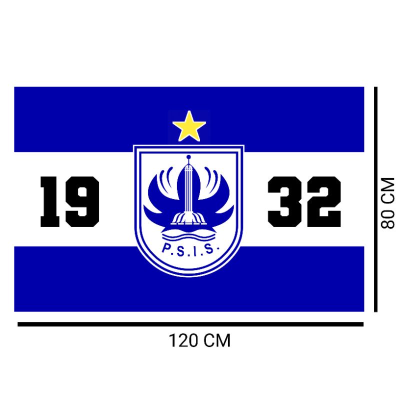 Bendera/flag PSIS Semarang ukuran 120×80
