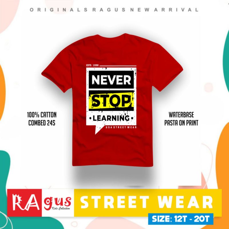 KAOS ANAK / KAOS BRANDED RAGUS / BAJU ANAK / KAOS ANAK BRANDED / KAOS ANAK REMAJA RAGUS ( 10-15thn )