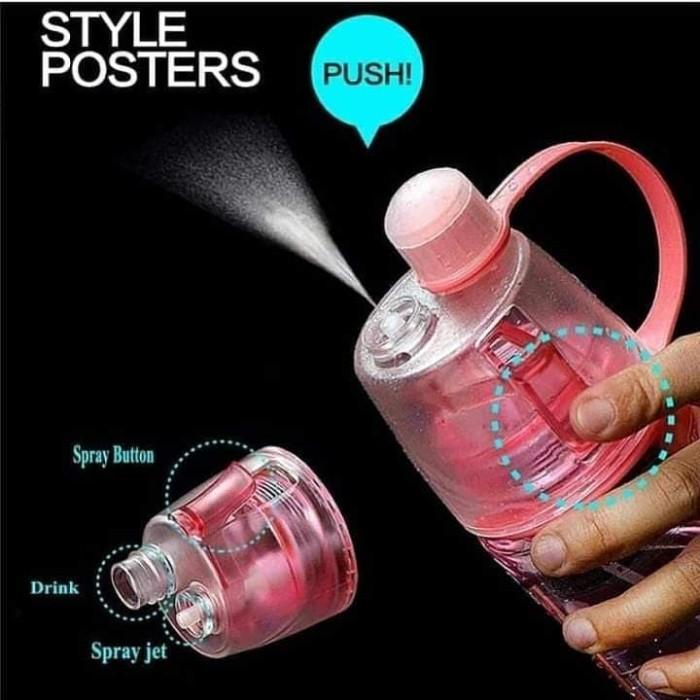 Botol 2 in 1 Minum + Spray Umrah Haji