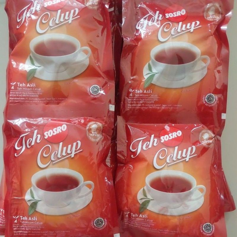 

Teh celup sachet sosro ecer isi 4 pcs