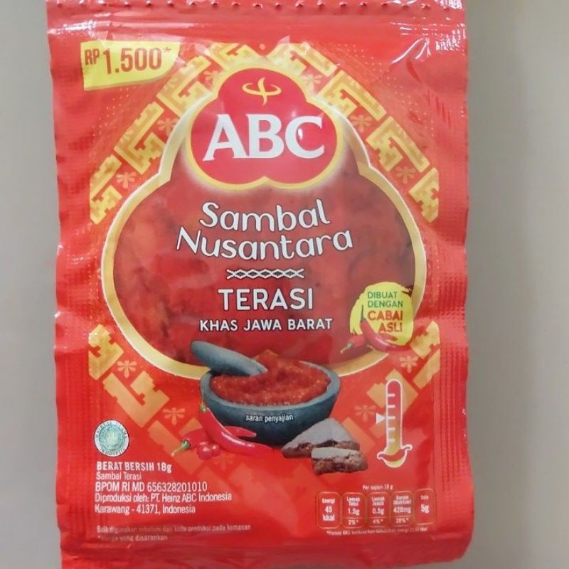 

Sambal terasi ABC sachet ecer