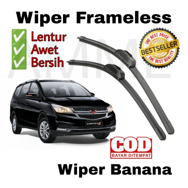 Wiper Wuling Cortez Frameless Banana