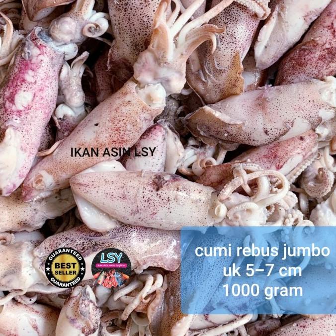 

Promo cumi asin rebus / sotong rebus size jumbo 1kg