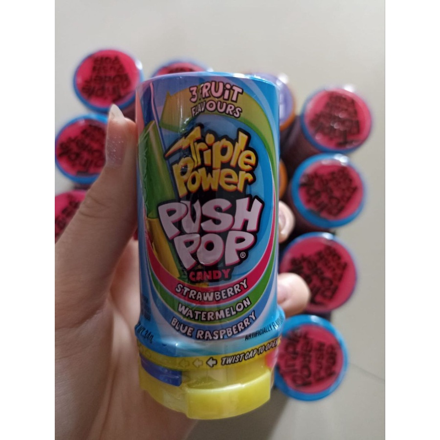 

Triple Power Push Pop Candy/Permen Import Australia