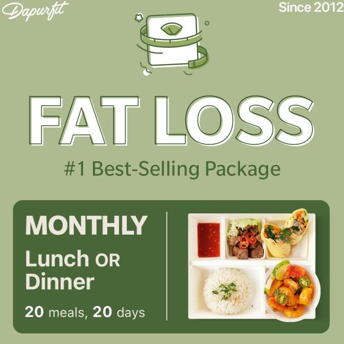 

Promo Dapurfit Weight Loss Monthly Lunch OR Dinner (20box/20d) Catering Diet