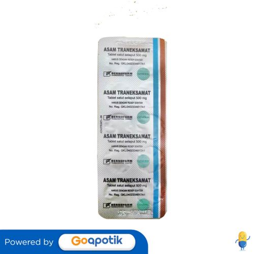 ASAM TRANEKSAMAT BERNOFARM 500 MG STRIP 10 TABLET