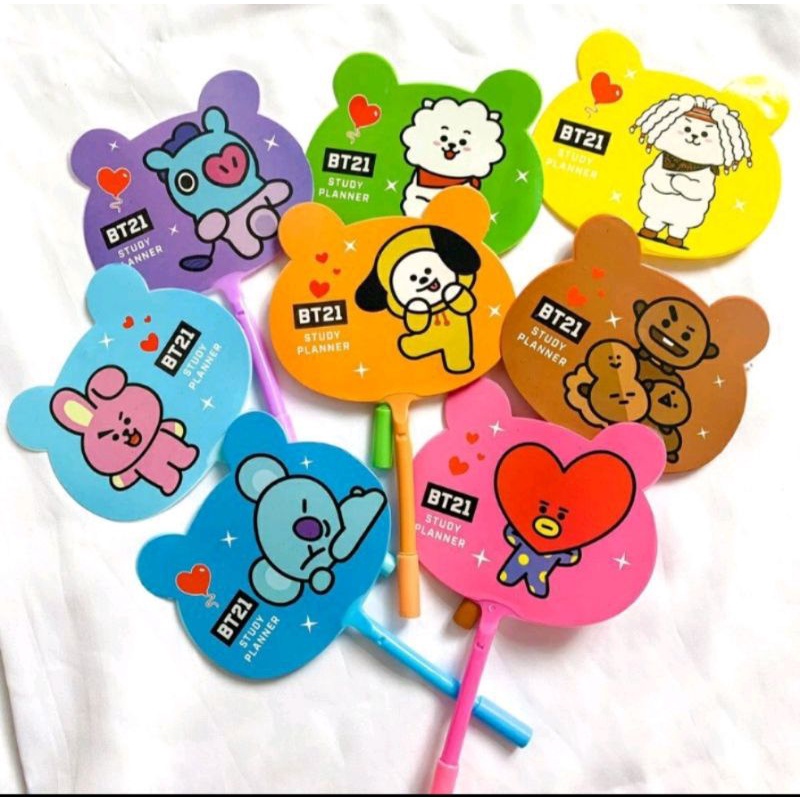 

12pics kipas pulpen/pena bt21/bts