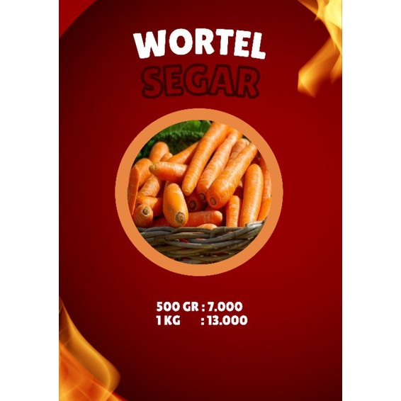 

Wortel Segar 500 Gr, 1 Kg