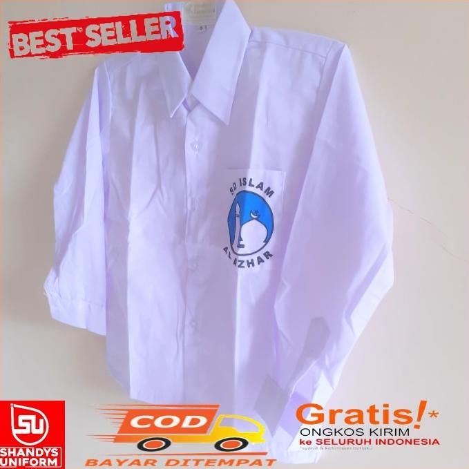 SERAGAM SEKOLAH SD PUTIH AL AZHAR / BAJU SERAGAM AL AZHAR