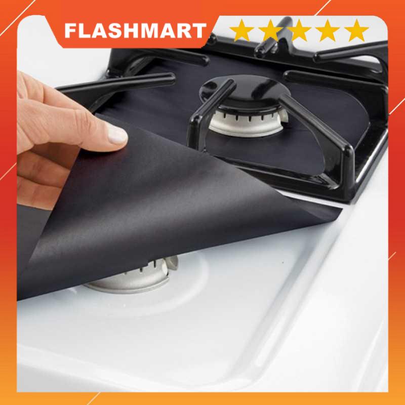 FLASHMART Alas Cover Kompor Reusable Stovetop Burner Protector 27x27cm 4PCS - CM-KW0288