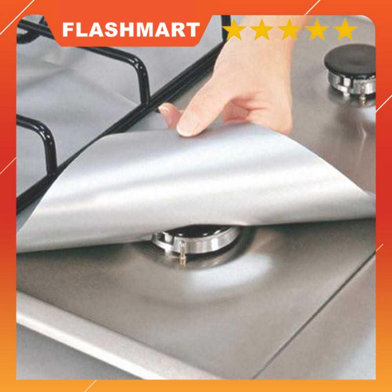 FLASHMART Alas Cover Kompor Reusable Stovetop Burner Protector 27x27cm 4PCS - CM-KW0288