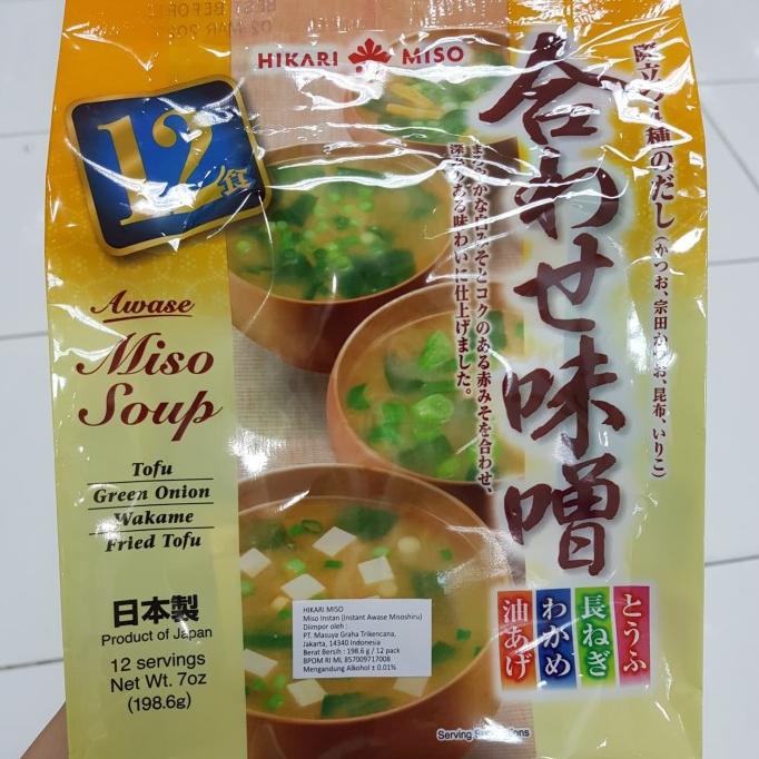 

+++++] Hikari Miso Awase Misoshiru - Sup miso instan Jepang