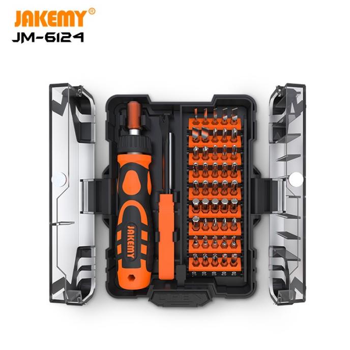 Jakemy JM-6124 48 in 1 Household Ratchet Screwdriver Torx Tool Set