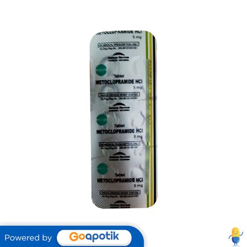 METOCLOPRAMIDE KIMIA FARMA 5 MG STRIP 10 TABLET