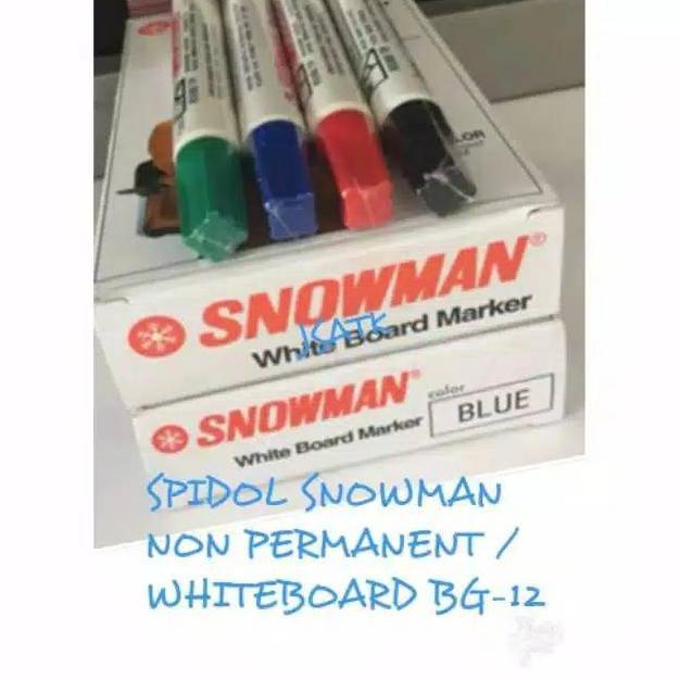 

Grosir Spidol Snowman Whiteboard Bg-12 Perlusin