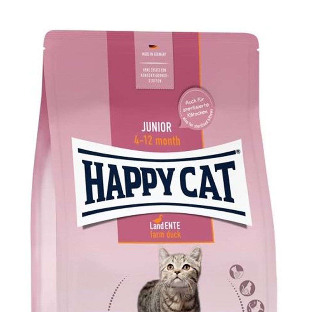 Happy Cat 1.3 Kg Makanan Kucing Kering Young Junior Farm Duck