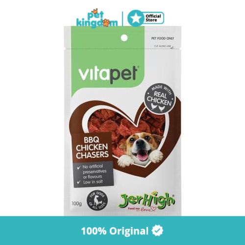 Jerhigh 100 Gr Camilan Anjing Bbq Chicken Chaser