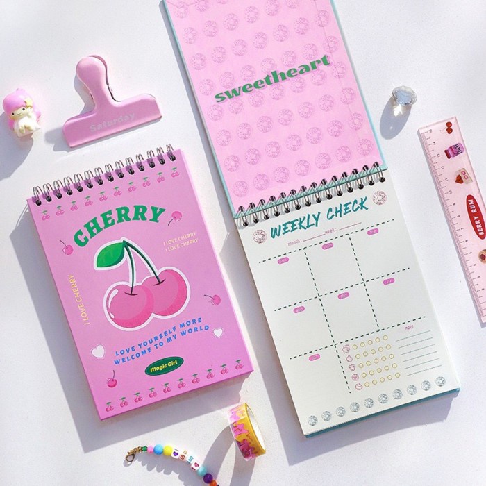 

TERMURAH Colorful Weekly Daily Planner Journal Journalling Plan Korean Style /BUKU TULIS