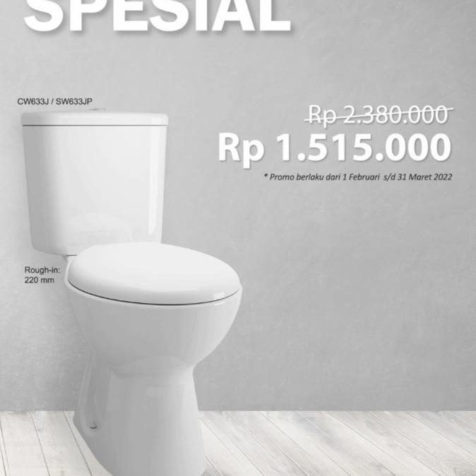 Closet / Kloset / Toilet Duduk Toto Cw633J Sw633Jp Cw 633 J Sw 633 Jp