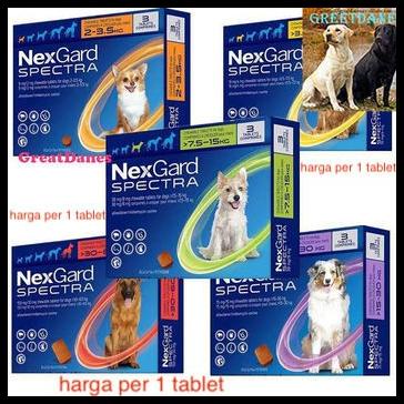 Nexgard Spectra Obat Kutu Dan Cacing (Anjing)