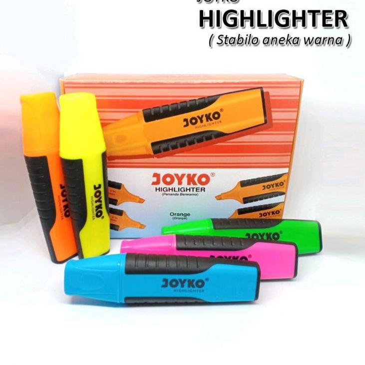 

Kejar Murah Stabilo Joyko Highlighter ( 1pak/10pcs )