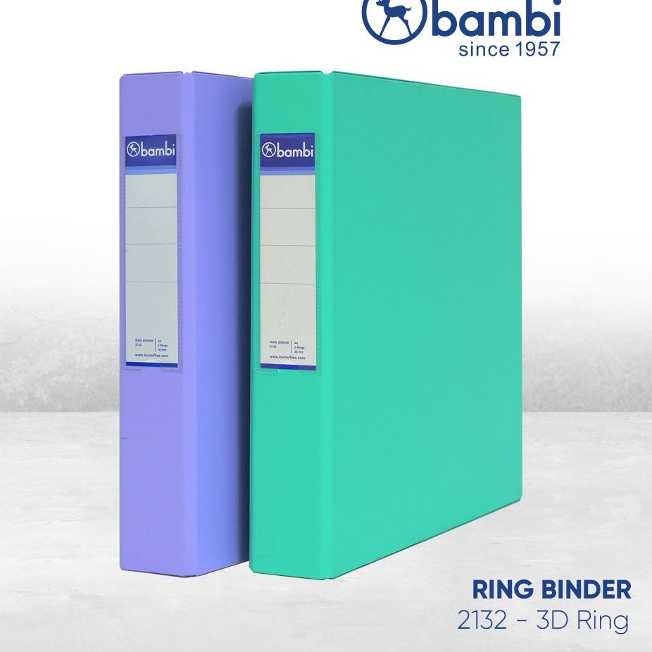 

Update Gembira Bambi Ring Binder D-Type 3 Ring A4 mekanik 30 mm - 2132