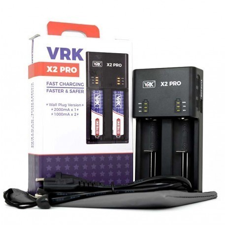 CHARGER VRK X2 PRO 2 SLOT CHARGER FAST CHARGING / BATTERY CHARGER VRK