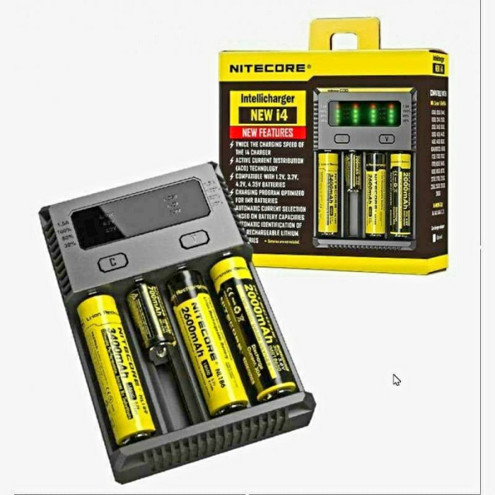 Terlaris Charger Nitecore I4 Universal Charger 18650 26850 Aa Aaa Universal