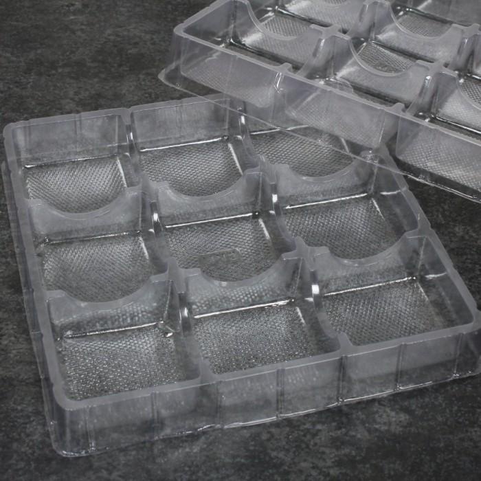 Terlaris Tray Mika Pudding Mini Isi Sekat 9 Mika Tatakan Agar Cake Kue Mini