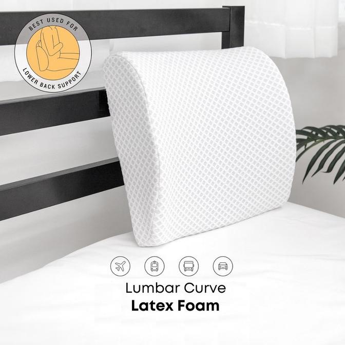Vablo Lumbar Curve latex foam pillow - bantal senderan latex