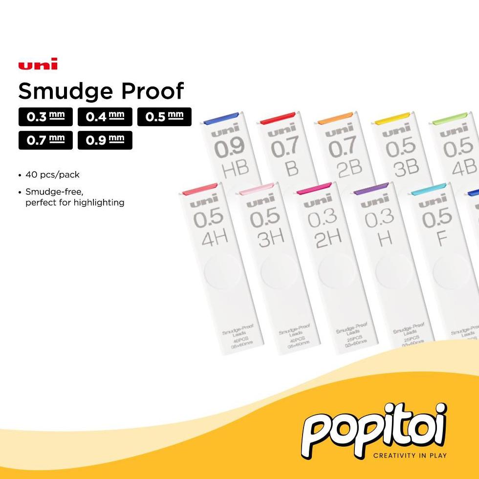 

Cuci Gudang Uni Nano Dia Smudge Proof Lead Refill 0.3 0.5 0.7 0.9 Mm Isi Pensil Mekanik