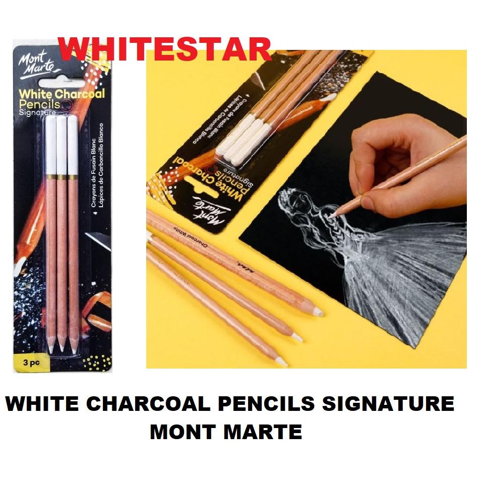 

Diskon Habis Mont Marte White Charcoal Pencil Signature / Pensil Arang Putih - 3 Pensil