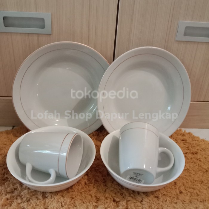 DINNER SET PIRING MAKAN KERAMIK/PIRING MAKAN SET KERAMIK 6PCS #ORIGINAL
