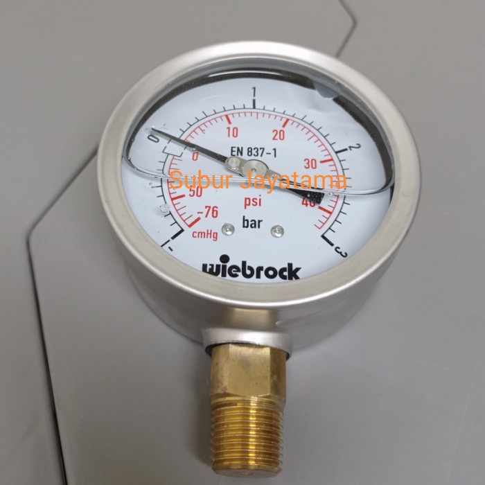 COMPOUND GAUGE PRESSURE VACUUM 4 " INCHI -1 - 3 BAR